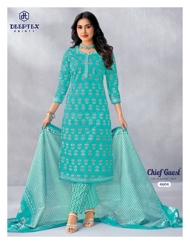 Chief Guest Vol 46 By Deeptex Cotton Printed Dress Material 
